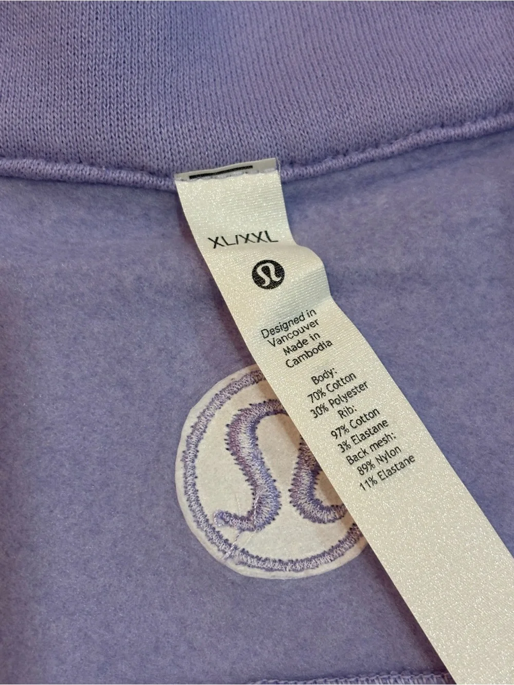 lululemon athletica Lavender Half-Zip Cowl Pullover - Picture 2 of 3